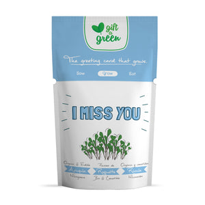 
                  
                    I Miss You Card | with Arugula Microgreens
                  
                